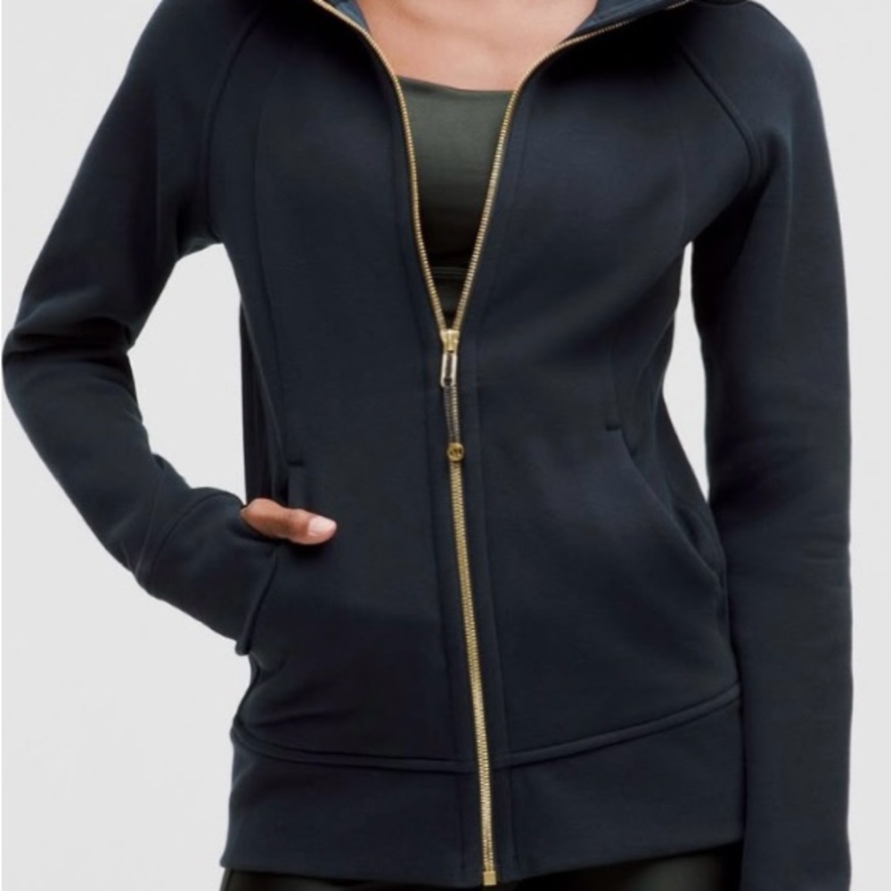 Lululemon full zip asymetrical top